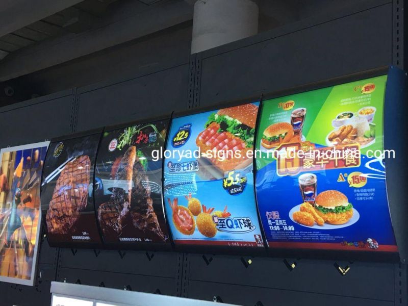 Backlit Fast Food Menu Boards for Restaurant Menu Sign