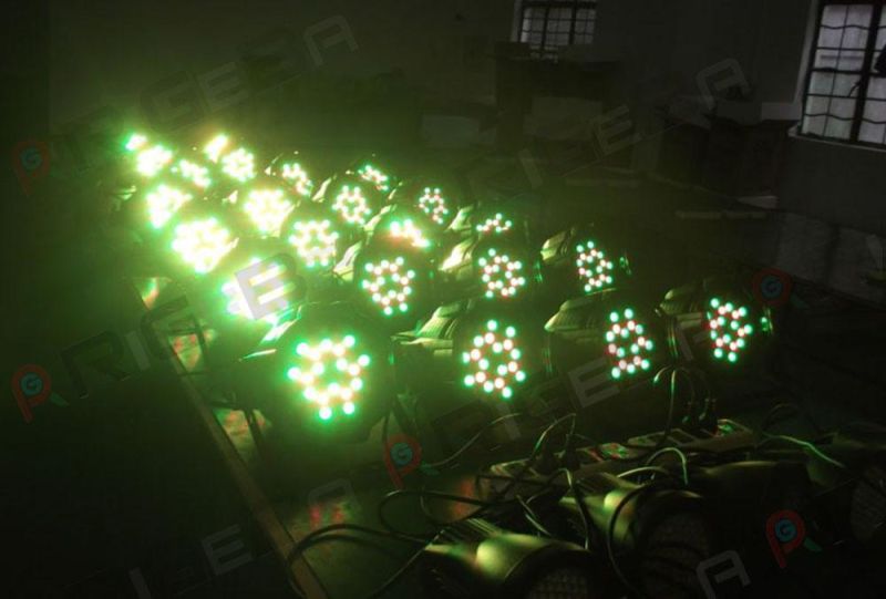 Rigeba 36PCS 3W RGB Outdoor IP65 Stage Event LED Wash PAR Can Light for Landscape