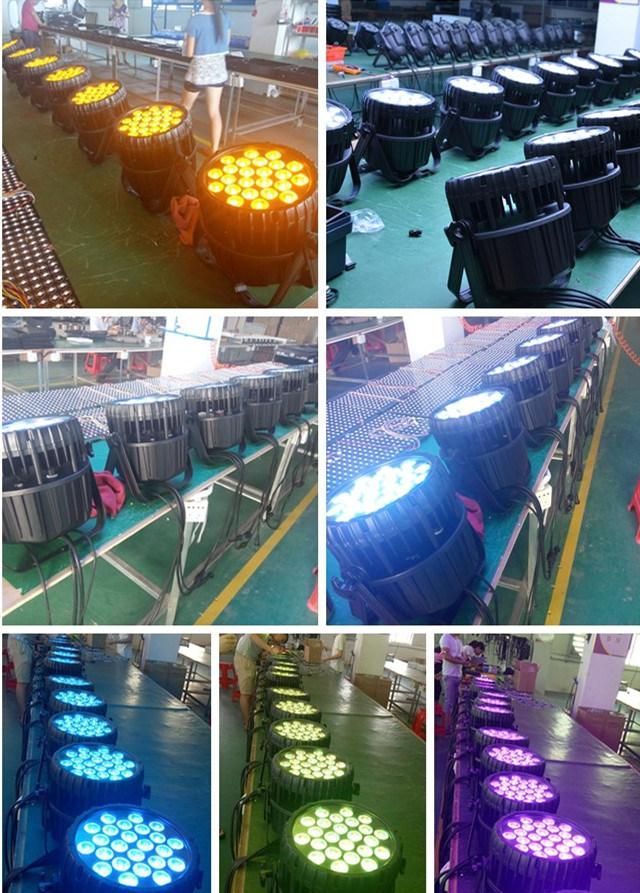 Outdoor IP65 Rgbaw 24*18W DMX LED Stage Lighting for Concert