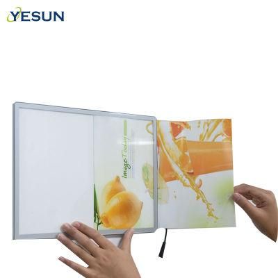 A4 Cinema Advertising Light Box Ultra-Thin Menu Aluminum LED Frame Tempered Glass LED Light Box