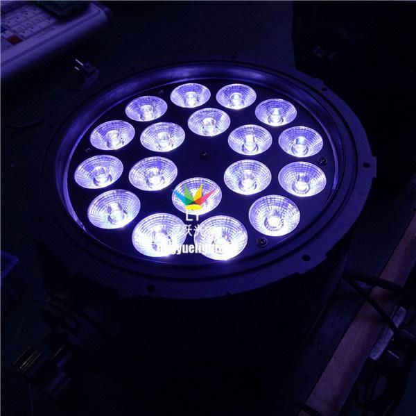 IP65 Outdoor 18X10W RGBW DMX512 LED PAR Can Light