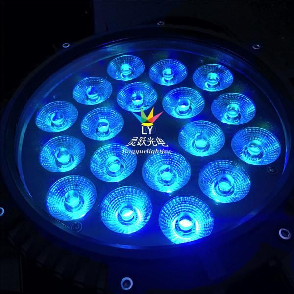 18X18W PAR 64 LED IP65 Rgbwauv Stage Lighting