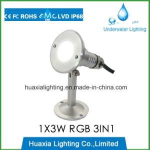 100%Waterproof Stainless Steel IP68 LED Spot Underwater Light