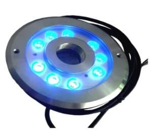 18W Pool Light Central Hole IP68 Colorful LED Underwater Fountain Tube Light
