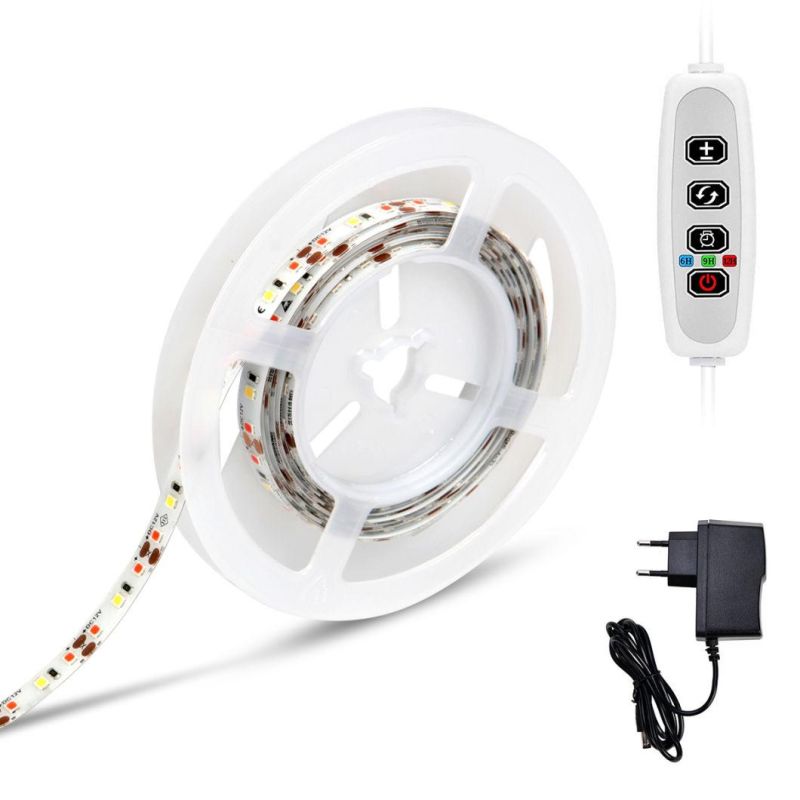 Dimmable LED Grow Strip Light with Remote Control DC12V Grow Light for Plants Flowers