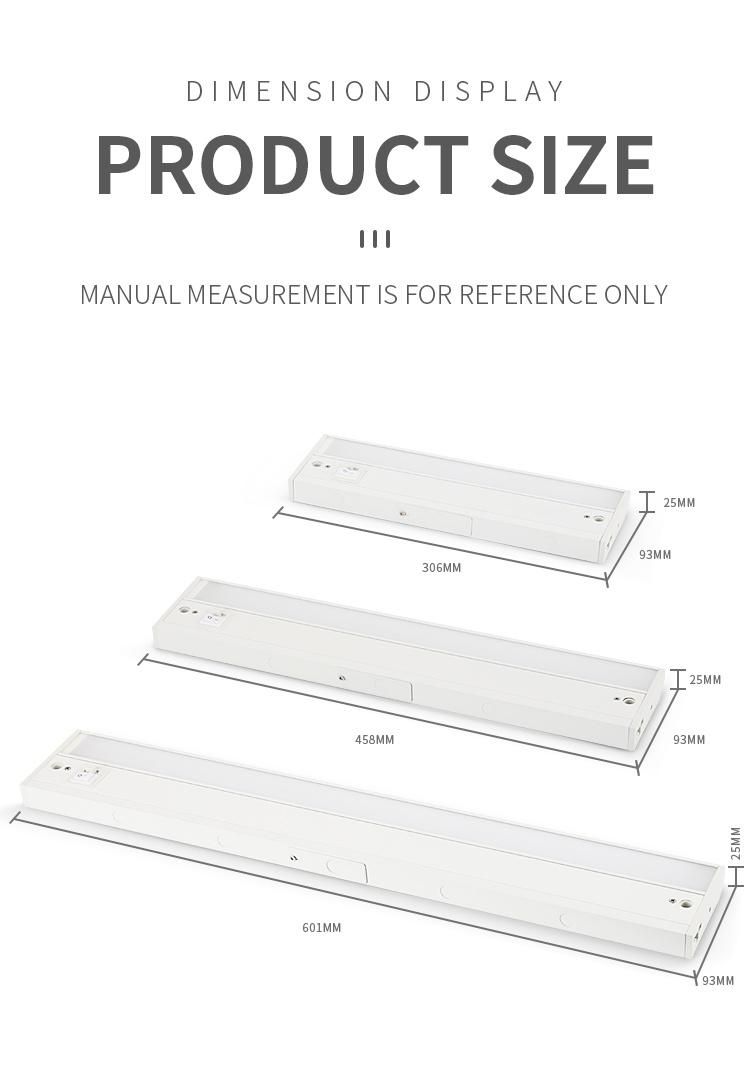 24 Inch LED Under Cabinet Light 2000lumens for Kitchen Under Counter Light