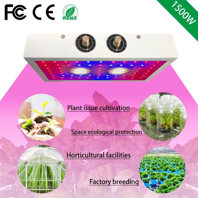 1500W Grow LED Light RoHS OEM Hydroponic Indoor Plant Light