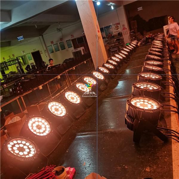 DMX 24X18W Rgbwauv Outdoor Waterproof Super Bright LED PAR Can