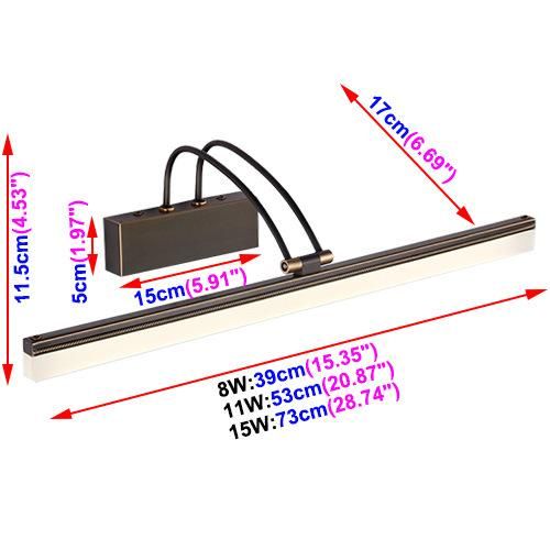 8W/11W/15W LED Wall Sconce Light Acrylic Mirror Front Lamp (WH-MR-37)