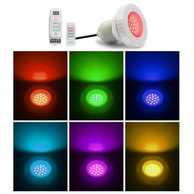 3W DC12V IP68 Mini Vinyl Pool Lamp RGB Pool Light LED Color Changing