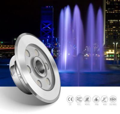 IP68 12W 24V Monchromatic LED Fountain Underwater Swimming Pool Products Fountain Light
