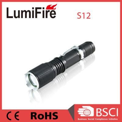 10W T6 Telescopic Zoomable Aluminum LED Flashlight