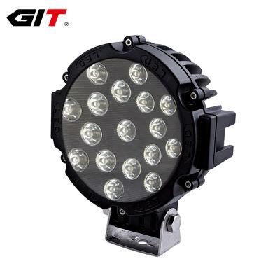 High Power 51W Round 7inch off Road LED Driving Work Light for 4X4 Truck Jeep