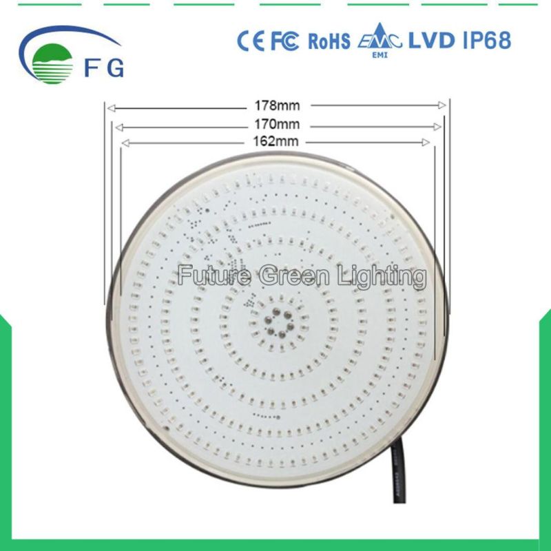 Super Bright SMD LEDs Flat PAR56 IP68 42W 100% Waterproof Resin PC Flat Swimming Pool Light