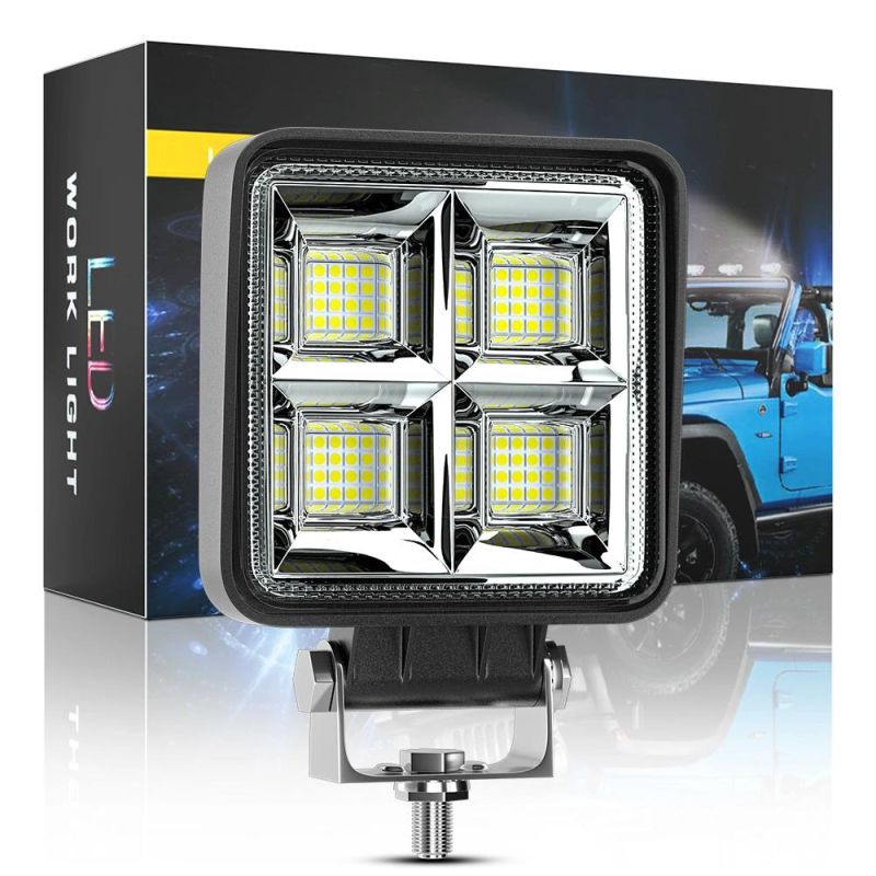 Dxz 4 Inch 64SMD 12V 24V LED Automobile IP67 High Brightness Flood Beam Car Light for Truck Tractor 4X4 Offroad Boat