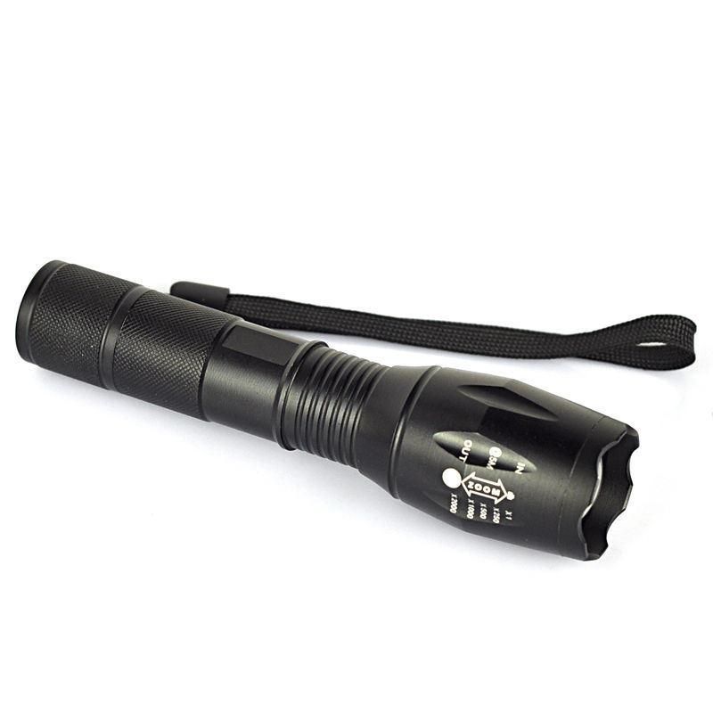 Strong Light T6 Telescopic Torch Zoom Charging LED Flashlight