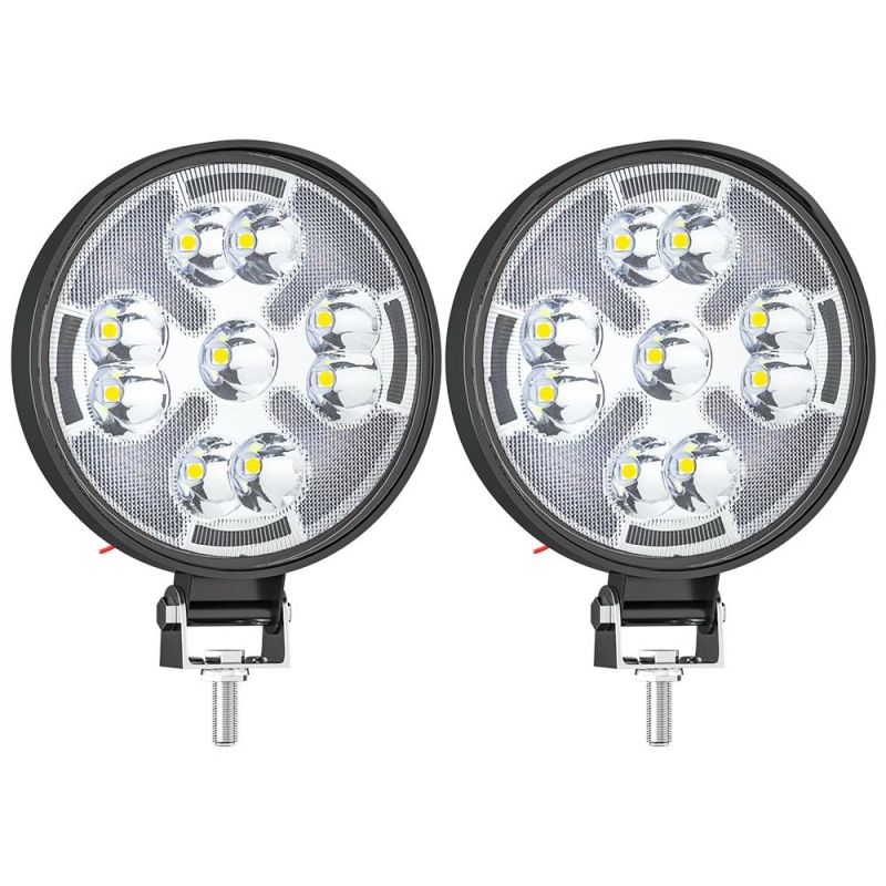 Dxz Mini 3inch Flash LED Work Light Bar Round DRL+Spot Combo Offroad LED Fog Light Driving Light Lamp for Truck