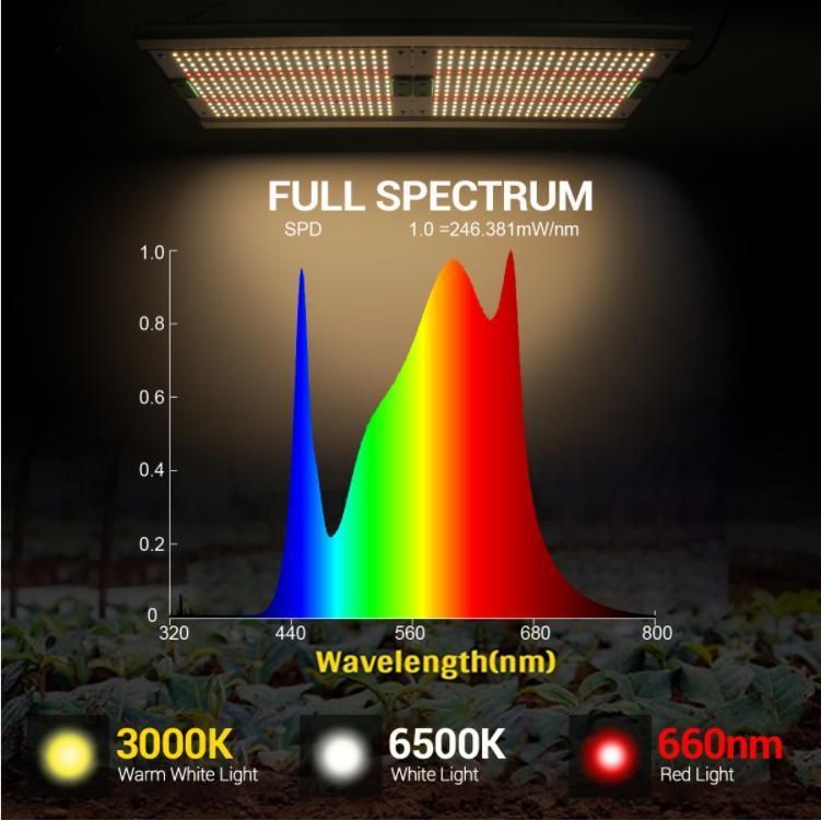 IR UV Llght Board Vertical Farming 120W Qb Full Spectrum IP65 Waterproof Dimmable LED Plant Grow Light Grow Light