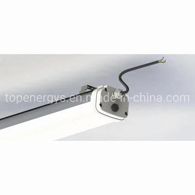 130lm/W40W Linkable Connection Aluminous Housing LED Tri-Proof Light LED Batten Light for Food Processing Room