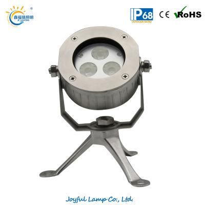 IP68 6W Waterproof Swimming Light Outdoor Underwater Light LED Underwater Spot Light with Tripod