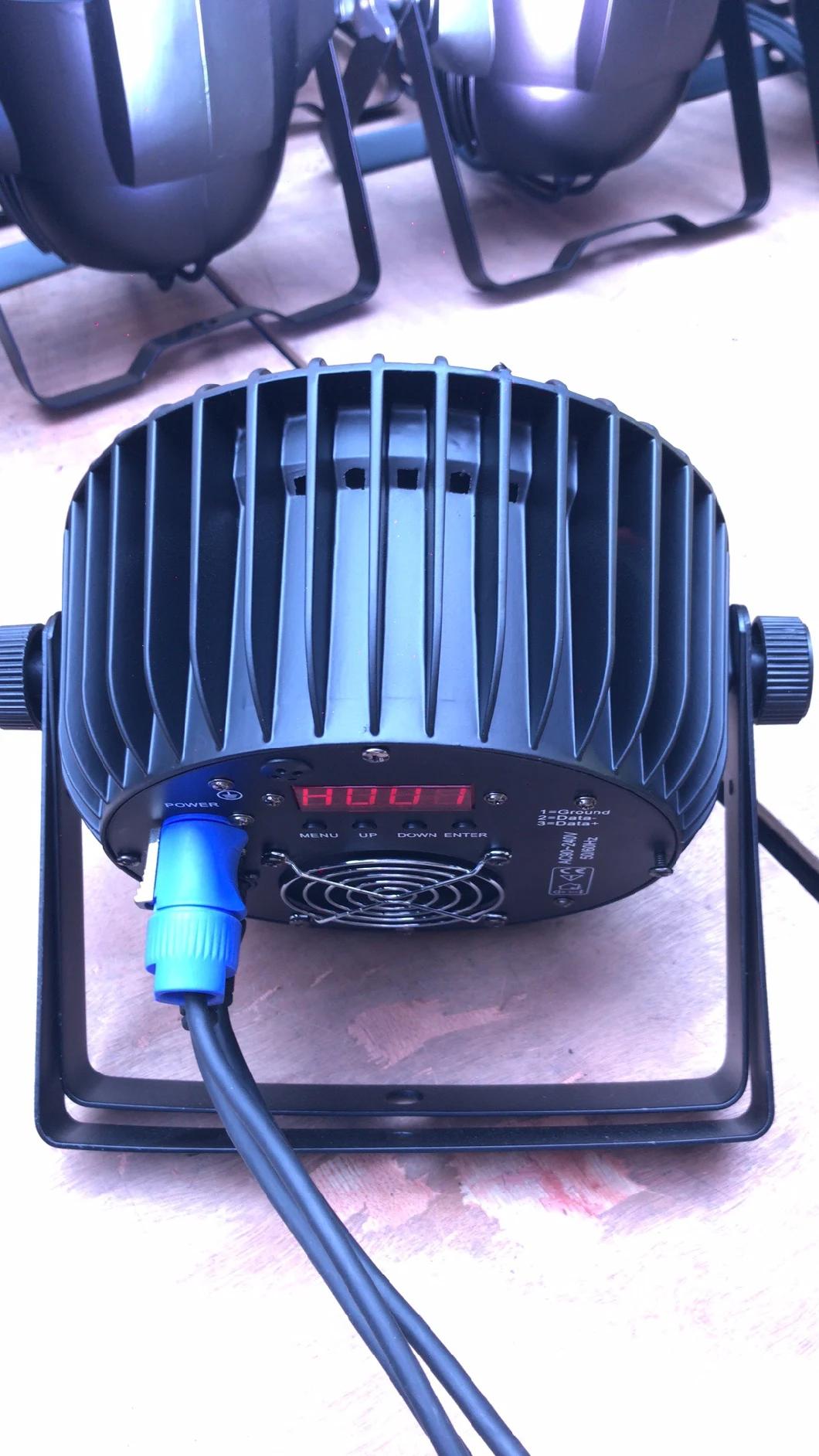 18*18W Slim LED PAR Light RGBWA+UV 6 in 1 Spot Wash DMX Flat Parcan for Stage Wedding Club DJ Show
