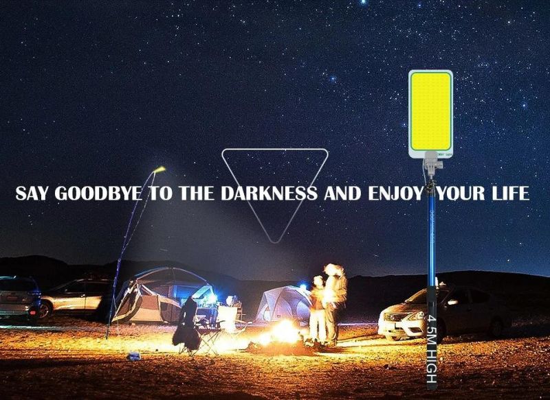 360 Light Night Fishing Lighting Outdoor Portable Telescopic Rod LED COB Camping Lantern Camp Lights Worklight