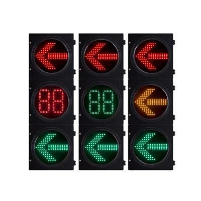 Artificial Road Safety Array of Sensors Intelligent 24V 3 Colors LED Traffic Warning Light