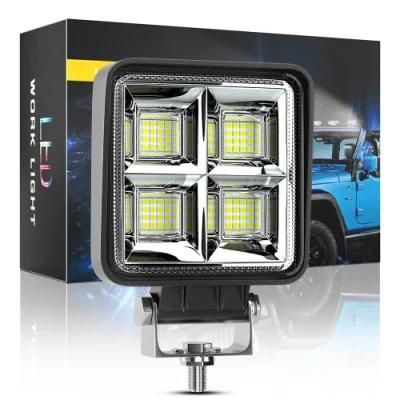 Dxz 4 Inch 64SMD 12V 24V LED Automobile IP67 High Brightness Flood Beam Car Light for Truck Tractor 4X4 Offroad Boat