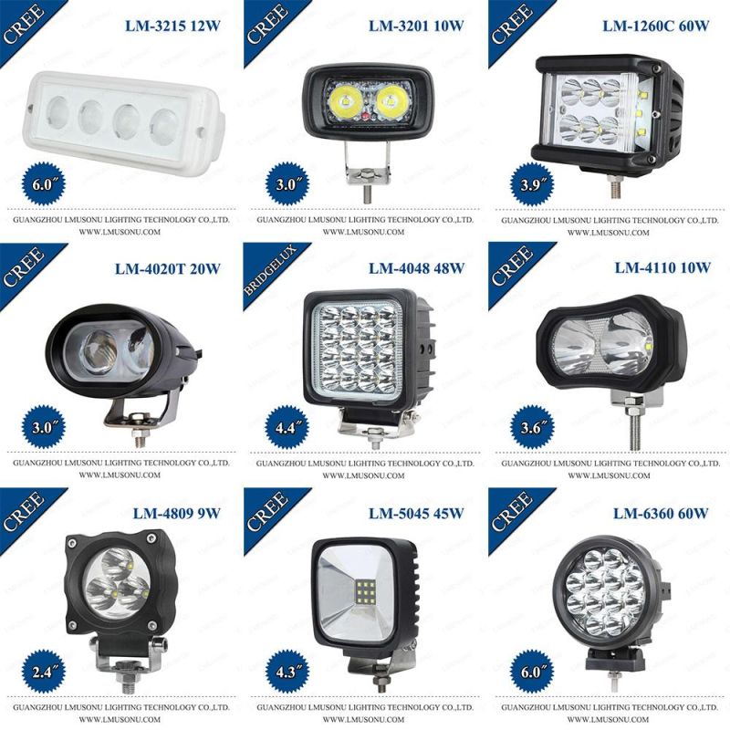 5020 5D Lens LED Auxiliary Light Work Light 9-32V for Car Truck 3.0 Inch 20W 1800lm CE EMC