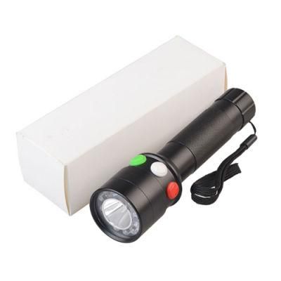 High Quality 3 Colour Traffic Light Rechargeable Flashlight