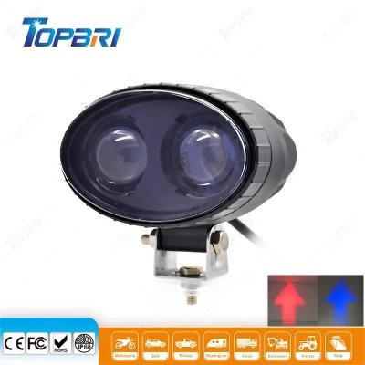 10W Waterproof Blue Red LED Auto Safety Forklift Driving Work Lights