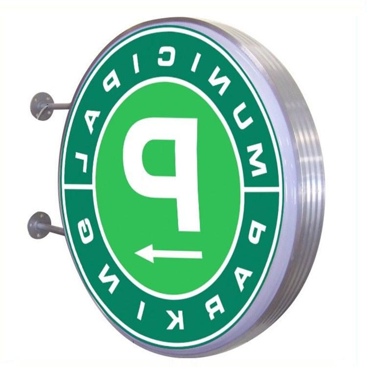 Round Outdoor Acrylic Sign Advertising LED Light Boxes