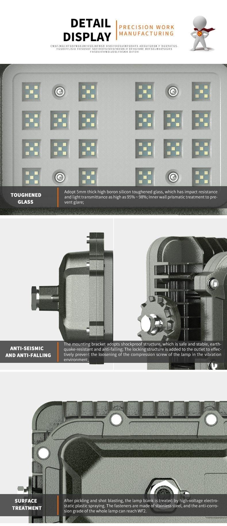 2022 Square Type IP66 Wf2 LED Explosion Proof Flood Light