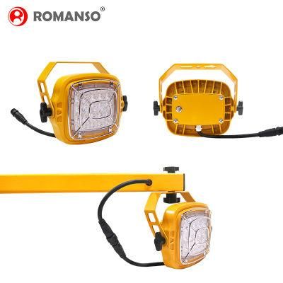 Romanso New Product 20W 30W 50W 60W LED Swing Arm Wall Light for Warehouse Loading Dock Light with Flexible Arms