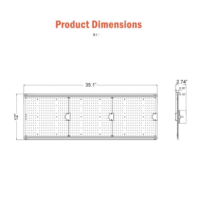 USA Stock High PAR Full Spectrum LED Quantum Board Grow Light for Indoor Tent Plants Growth