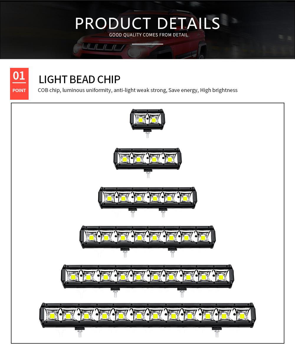 Dxz LED Light Bar Factory on-Road off-Road Driving Light IP68 Universal COB Work Light