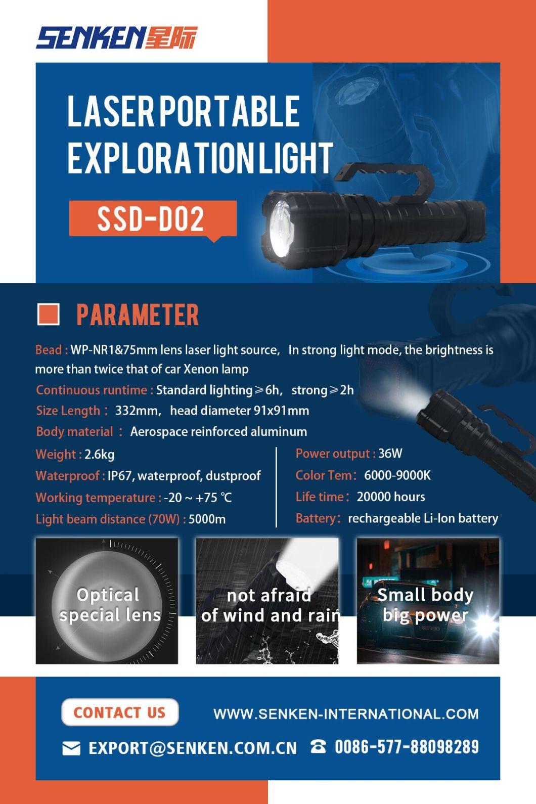 SSD-D02 Laser Handheld Outdoor Rescue Waterproof Rechargeable Powerful Searchlight