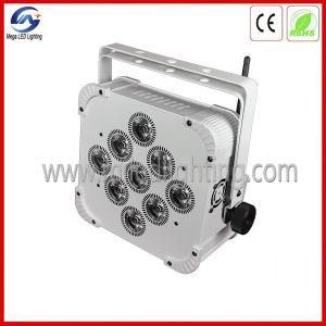 9 *12W Rgbaw Wireless DMX Battery Powered LED Stage Lighting