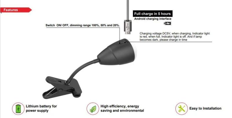 4000K Button Switch LED Portable Lamp Outside Camping