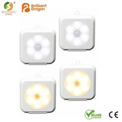 Wholesale Battery Powered Home Decorative Lighting Portable LED Sensor Night Lamp Magnetic Base Hook PIR Sensor LED Cabinet Light