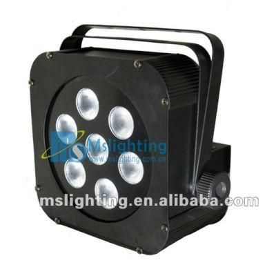 LED Plat PAR/Stage Light 7*15W RGBWA 5in1 Multi-Color LED PAR Light