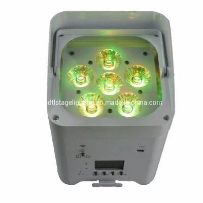 Quality Wireless Battery LED Uplight 6PCS 18W Stage Light