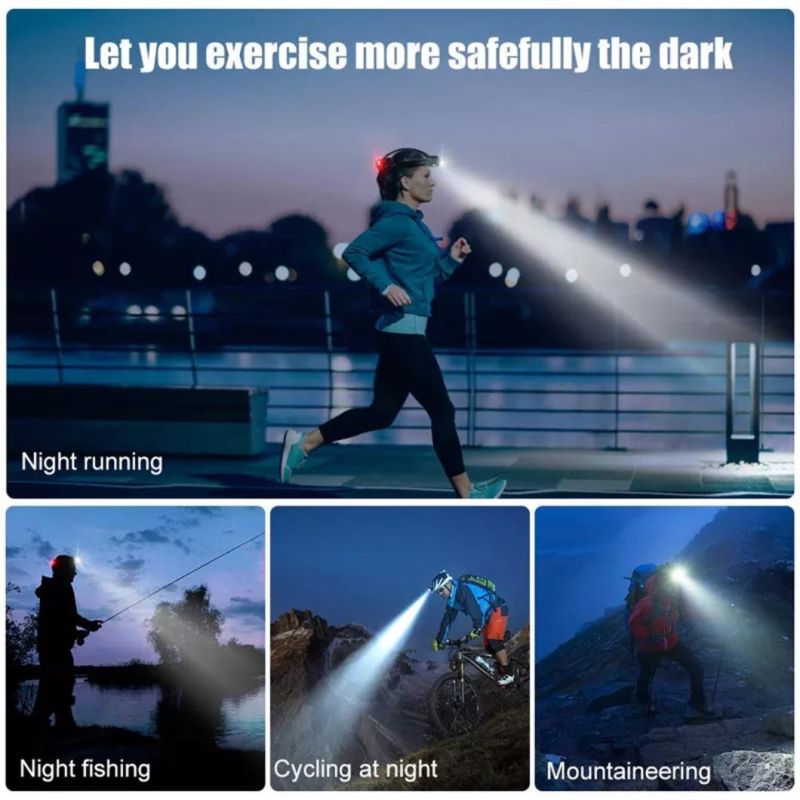 Helmet with Head Lamp 1W LED High Power Energizer Headlamp