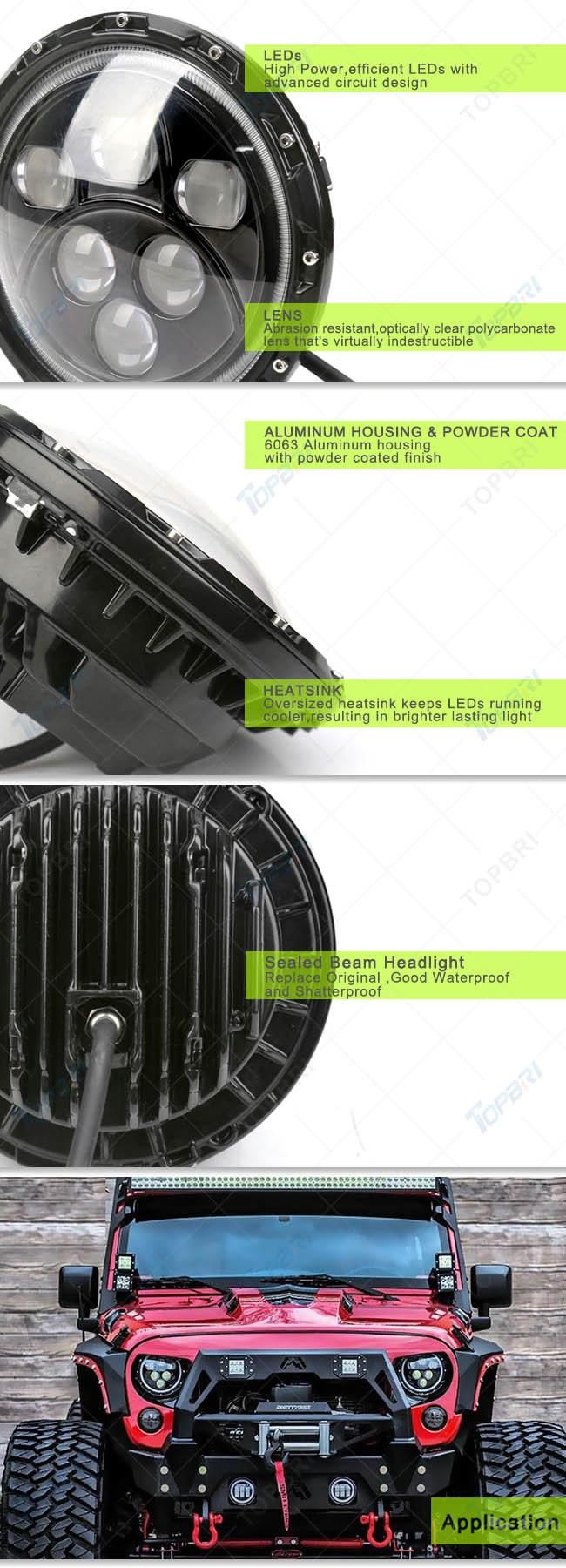 Waterproof 12V 60W Truck LED Motorcycle Work Light