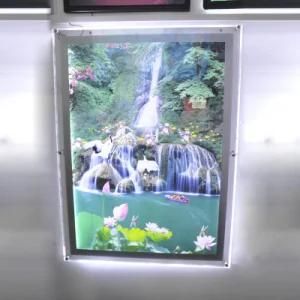 A4 LED Wall-Mounted Slim Acrylic Box Picture Frame