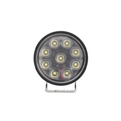 ECE R10 12V/24V 4inch 36 Watt Round Shape Tractor LED Flood Lamp