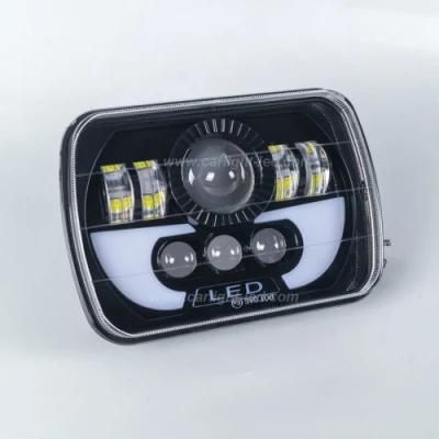 5X7 Inch Multi-Function Truck Headlight with High/Low Beam and DRL