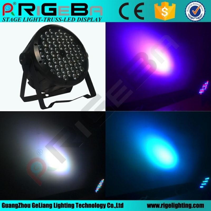 Economic 54LEDs 1W RGBW Wash DMX Control LED PAR Can Light