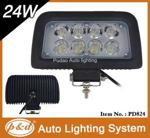 Apply for Different Kind of Vehicles, Stable Quality LED Work Lamp 24W (PD824)