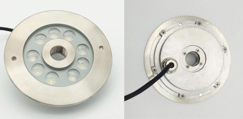 Central Ejective Dry Land Pool Lighting Underwater LED Luminaire IP68 Waterproof LED Fountain Light with 6 LEDs (JP94091)